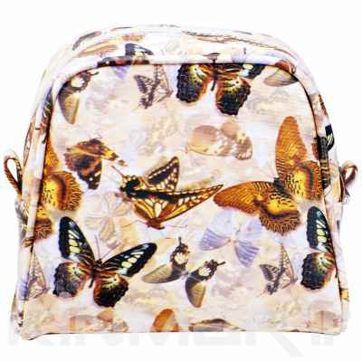 Monogrammed Butterfly Cosmetic Bag